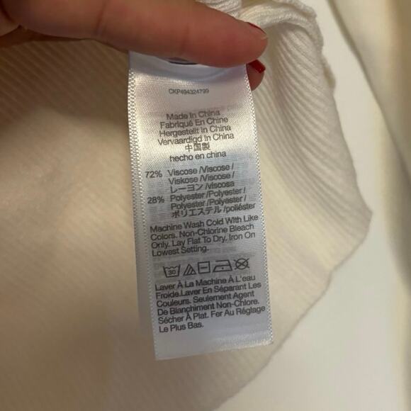 NWT Madewell The Signature Knit Scoopneck Cardigan In Winter White Size XXS - Picture 4 of 5